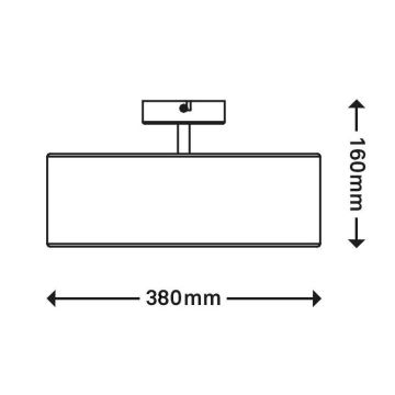 Brilo 3376-036 - Tvirtinamas sietynas 2xE27/40W/230V