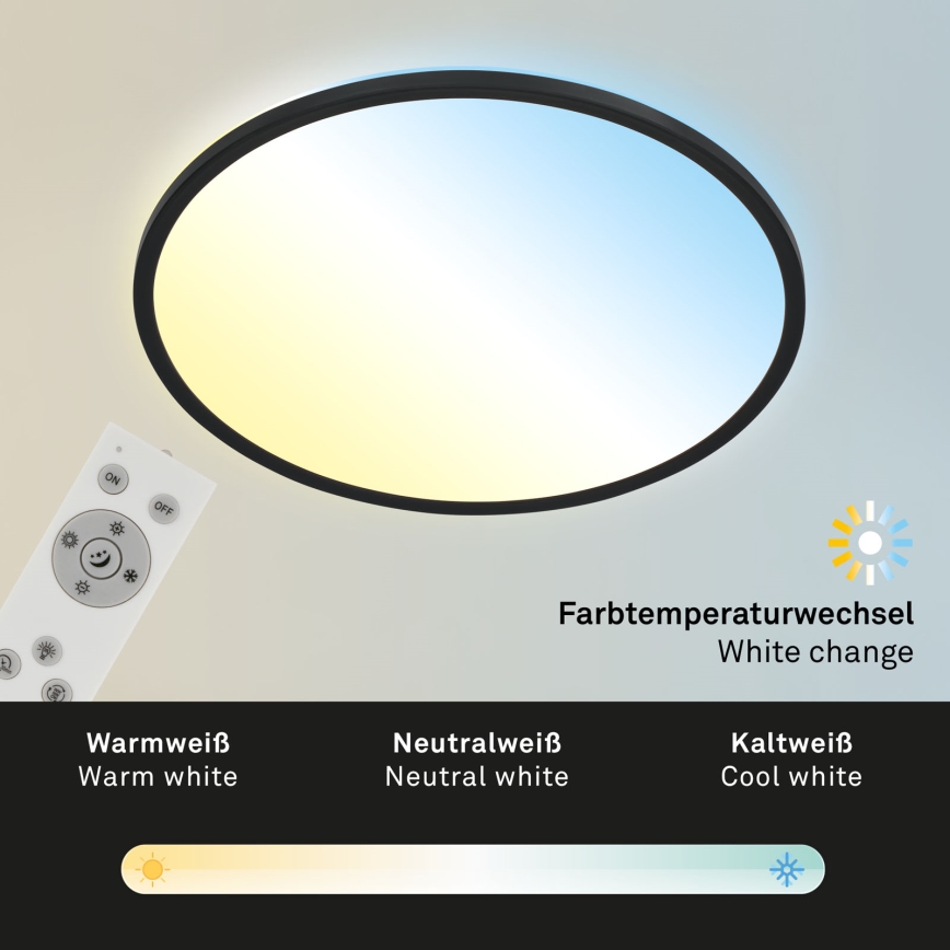 Brilo - LED Pritemdomas lubinis šviestuvas SLIM LED/31W/230V 2700-6500K + nuotolinio valdymo pultas