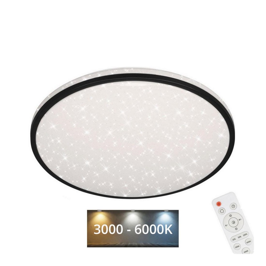 Brilo - LED Pritemdomas lubinis šviestuvas STARRY SKY LED/24W/230V 3000-6000K + nuotolinio valdymo pultas