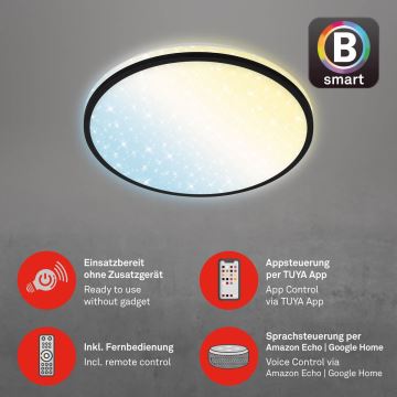 Brilo - LED Pritemdomas lubinis šviestuvas STARRY SKY LED/24W/230V 3000-6500K Wi-Fi Tuya + nuotolinio valdymo pultas