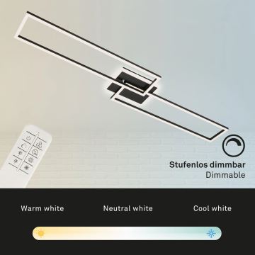 Brilo - LED Pritemdomas tvirtinamas sietynas FRAME 2xLED/20W/230V 2700-6500K + nuotolinio valdymo pultas