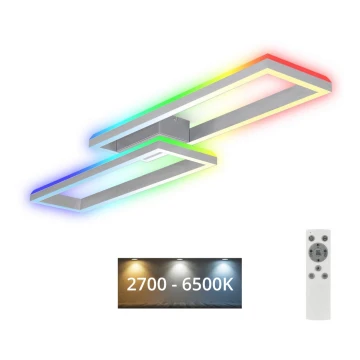 Brilo - LED RGBW Tvirtinamas pritemdomas sietynas FRAME 2xLED/21W/230V 2700-6500K + nuotolinio valdymo pultas