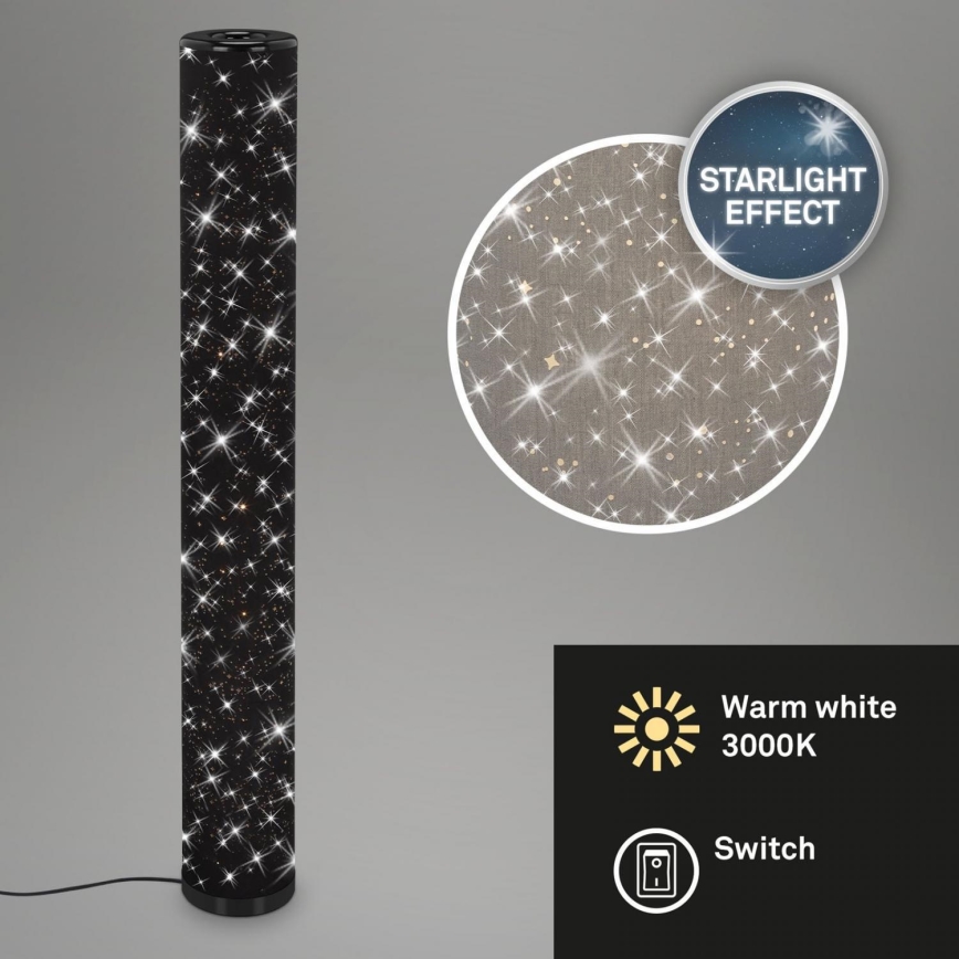 Briloner 1388-015 - LED toršeras STARRY SKY LED/12W/230V juoda