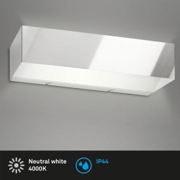 Briloner 2204-018 - LED sieninis lauko šviestuvas LED/8W/230V IP44 chromas