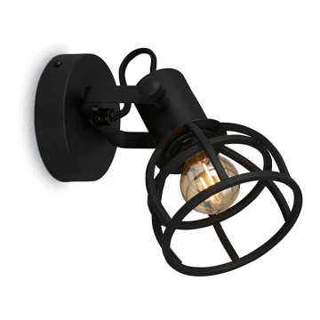 Briloner 2669-015 - Sieninis akcentinis šviestuvas RETRO 1xE14/25W/230V juoda