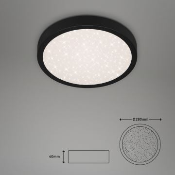 Briloner 3048-015 - LED Lubinis šviestuvas RUNA LED/18W/230V juodas