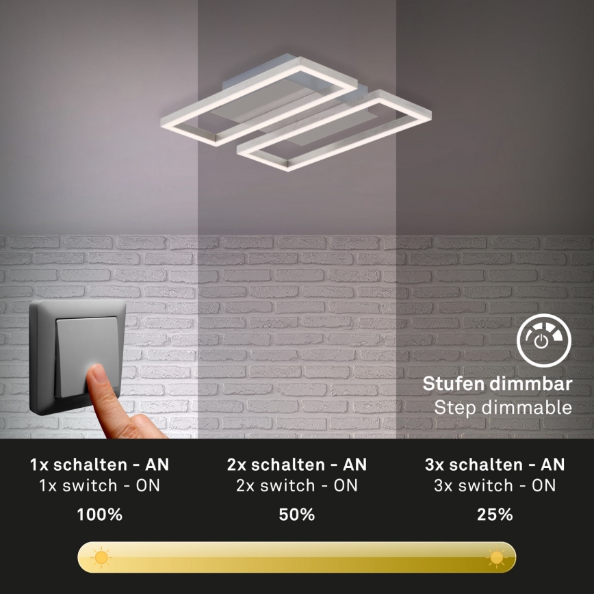 Briloner 3107-012 - LED Pritemdomas lubinis šviestuvas FRAME 2xLED/7,25W/230V