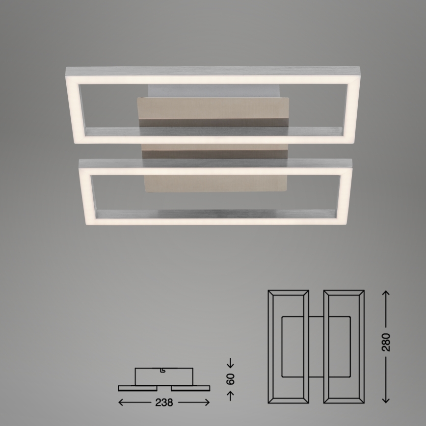 Briloner 3107-012 - LED Pritemdomas lubinis šviestuvas FRAME 2xLED/7,25W/230V