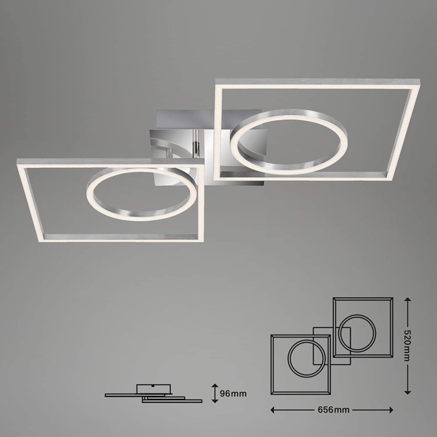 Briloner 3135-018 - LED Pritemdomas lubinis šviestuvas FRAME LED/43,8W/230V 3000K