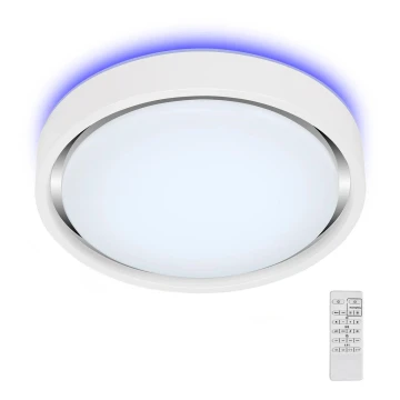 Briloner 3227-016 - LED RGB Pritemdomas šviestuvas su jutikliu TALENA LED/24W/230V balta + nuotolinio valdymo pultas