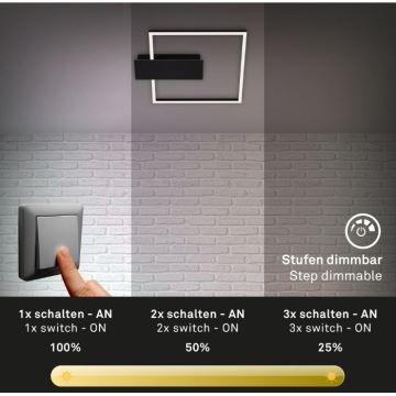 Briloner 3544-015 - LED Reguliuojamas lubinis šviestuvas NICO DUO LED/12W/230V