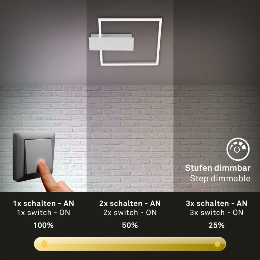 Briloner 3544-018 - LED Pritemdomas lubinis šviestuvas NICO LED/12W/230V