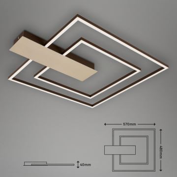 Briloner 3545-017 - LED Pritemdomas lubinis šviestuvas NICO LED/25W/230V auksas