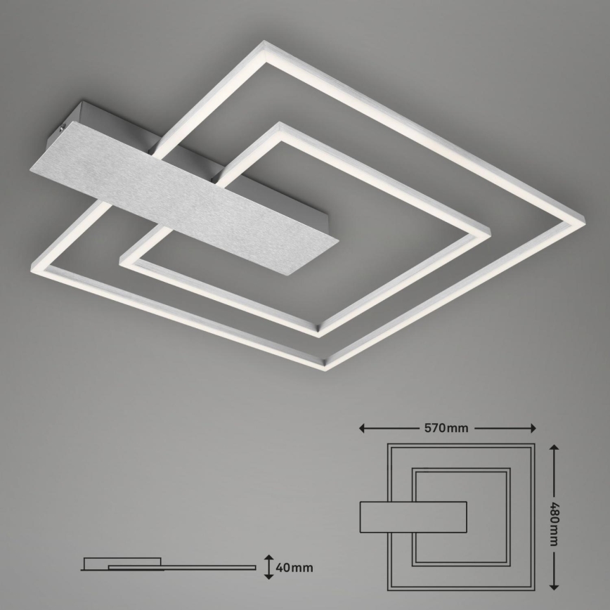 Briloner 3545-018 - LED Pritemdomas lubinis šviestuvas NICO LED/25W/230V chromas