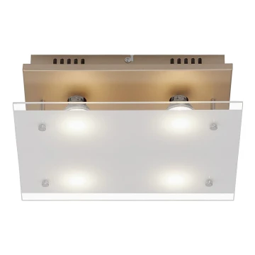 Briloner 3586-047 - LED lubinis šviestuvas SMART GOLD 4xGU10/4W/230V