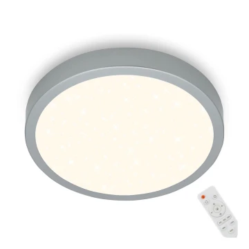 Briloner 3704-014-LED Pritemdomas lubinis šviestuvas RUNA LED/22W/230V 2700-6500K sidabras + nuotolinio valdymo pultas