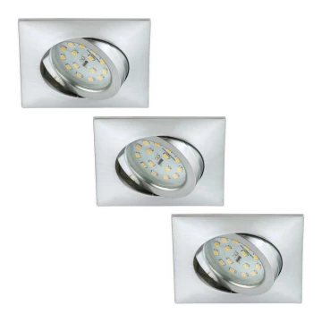 Briloner 6997-039 - RINKINYS 3x LED įleidžiamas vonios kambario šviestuvas LED/5W/230V IP23