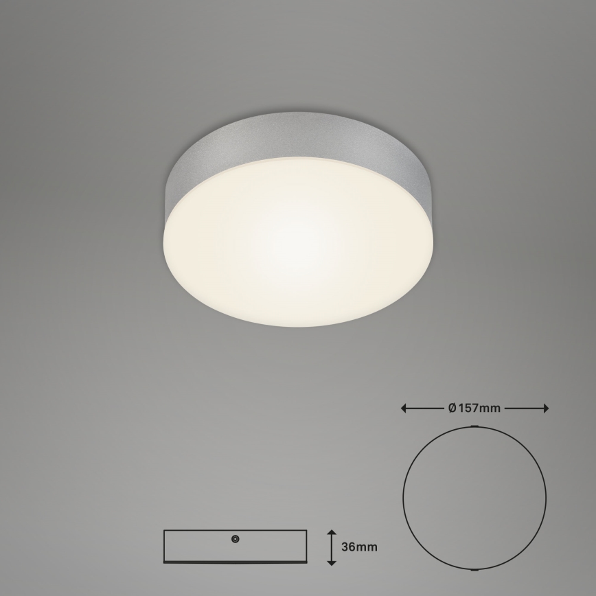 Briloner 7064014 - LED lubinis šviestuvas FLAME LED/11W/230V sidabras
