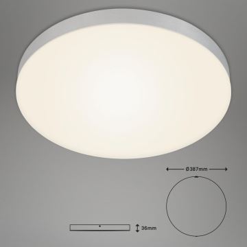 Briloner 7068-014 - LED lubinis šviestuvas FLAME LED/24,5W/230V 3000K diametras 38 cm sidabras
