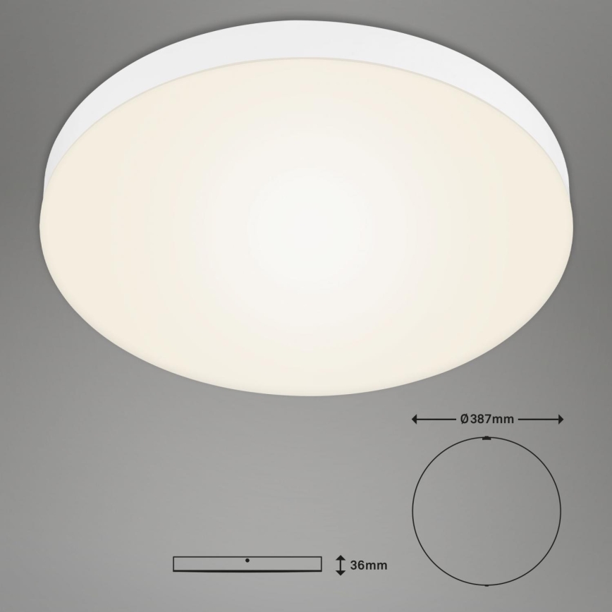Briloner 7068-016 - LED lubinis šviestuvas FLAME LED/24,5W/230V 3000K diametras 38 cm balta