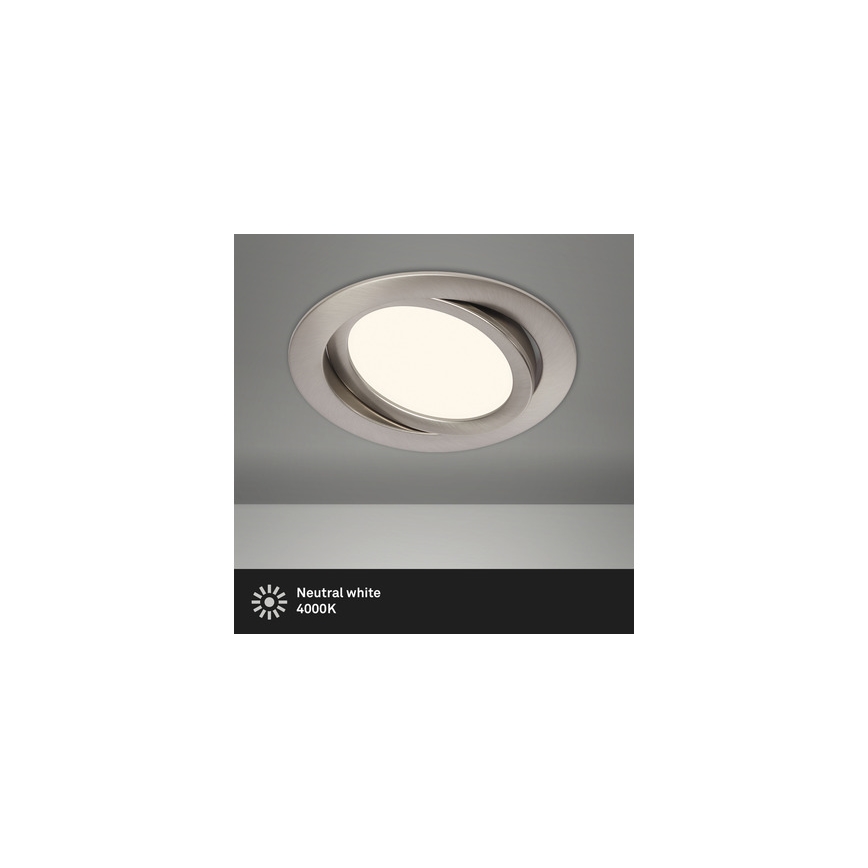 Briloner 7116-412 - LED įleidžiamas lubinis vonios šviestuvas FLAT IN LED/9W/230V IP23
