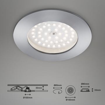 Briloner 7206-019 - LED Įleidžiamas vonios šviestuvas ATTACH LED/10,5W/230V IP44