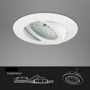 Briloner 7232-016 - LED Reguliuojamas vonios įleidžiamas šviestuvas LED/5,5W/230V IP23