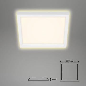 Briloner 7362-016 - LED Lubinis šviestuvas CADRE LED/18W/230V 29,6x29,6 cm baltas