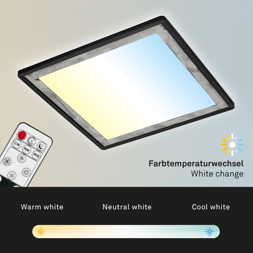 Briloner 7459-414 - LED Pritemdomas lubinis šviestuvas SLIM LED/22W/230V 2700-6500K + nuotolinio valdymo pultas