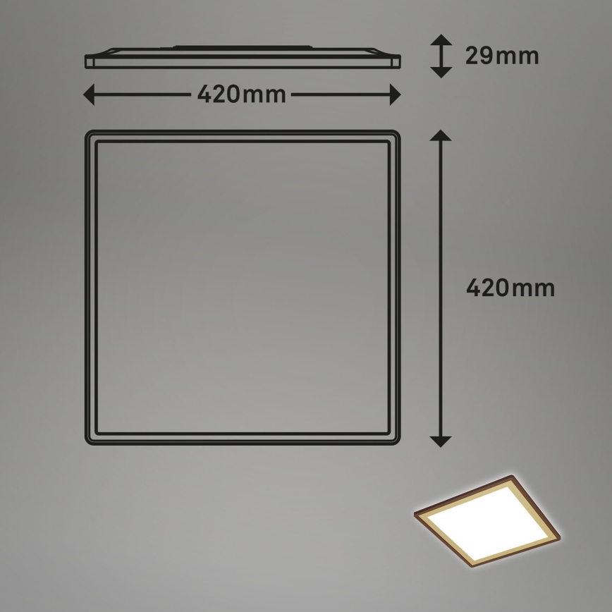 Briloner 7459-417 - LED Pritemdomas lubinis šviestuvas DECO LED/24W/230V 2700-6500K + nuotolinio valdymo pultas