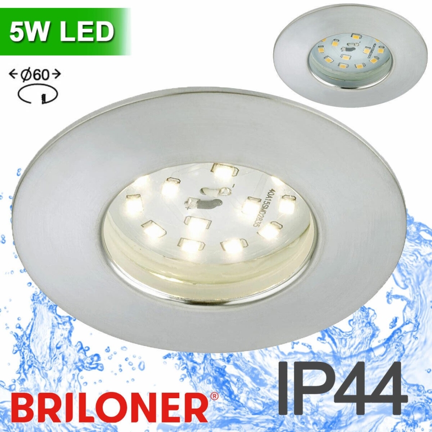 Briloner 8311-019 - LED įleidžiamas lubinis vonios šviestuvas LED/5W/230V IP44