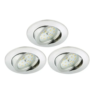 Briloner 8317-039-KOMPLEKTAS 3x LED Reguliuojamas vonios įleidžiamas šviestuvas LED/5,5W/230V IP23