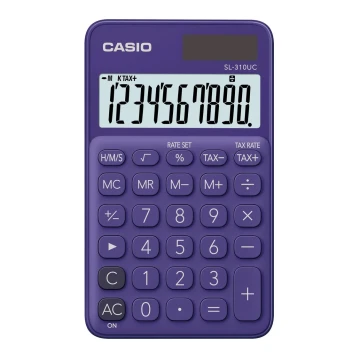 Casio – Kišeninis skaičiuotuvas 1xLR54 violetinis