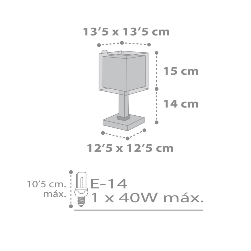 Dalber 64571 - Vaikiškas šviestuvas LITTLE TEDDY 1xE14/40W/230V