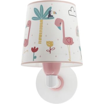 Dalber 82469 - Vaikiškas sieninis šviestuvas FLAMINGO 1xE27/15W/230V