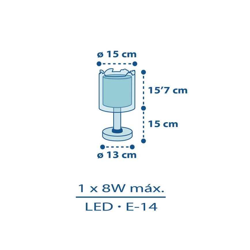 Dalber D-76111 - Vaikiškas šviestuvas MY LITTLE JUNGLE 1xE14/8W/230V