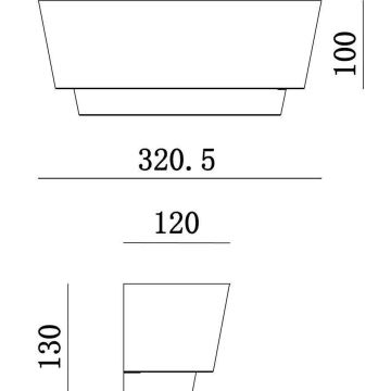 Deko-Light 341205 - Sieninis šviestuvas TWYNNDA 1xE14/40W/230V balta