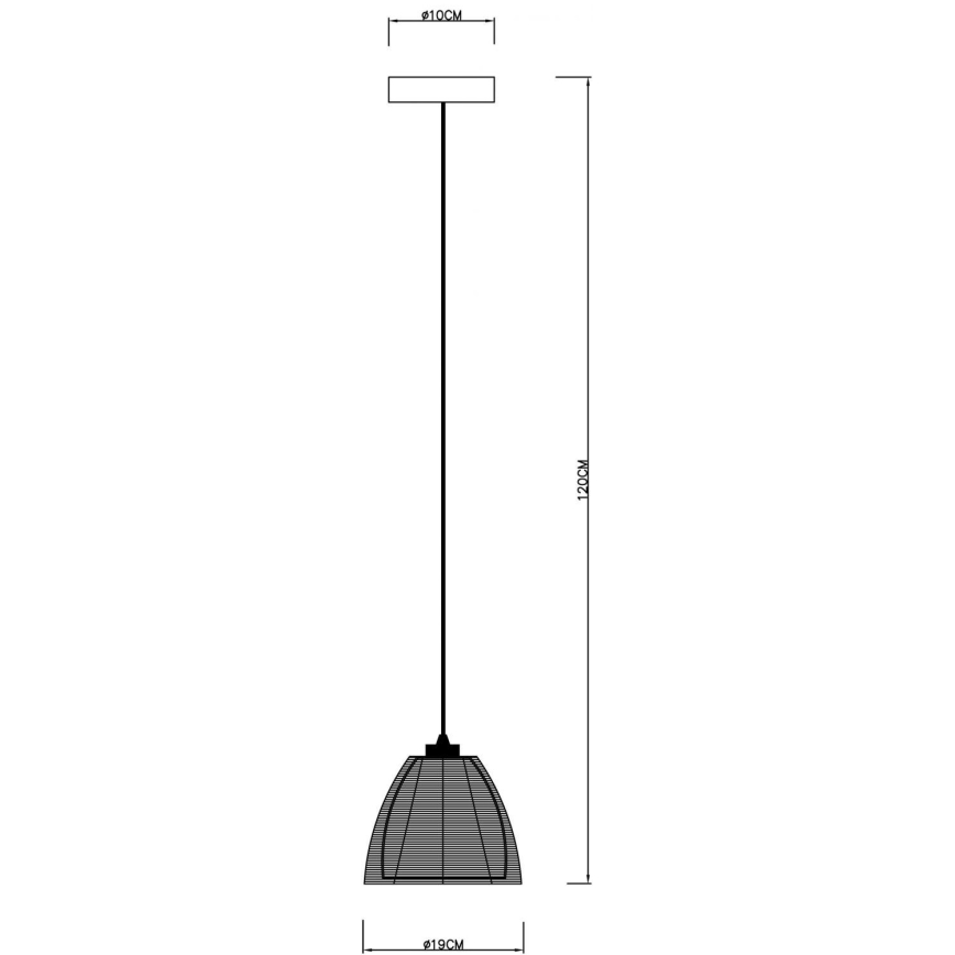 Deko-Light 342025 - Pakabinamas sietynas FILO 1xE27/60W/230V diametras 19 cm sidabras