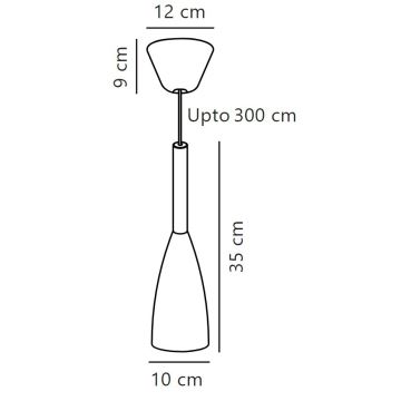 DFTP by Nordlux - Pakabinamas sietynas PURE 1xE27/40W/230V diametras 10 cm balta/graikinis riešutas