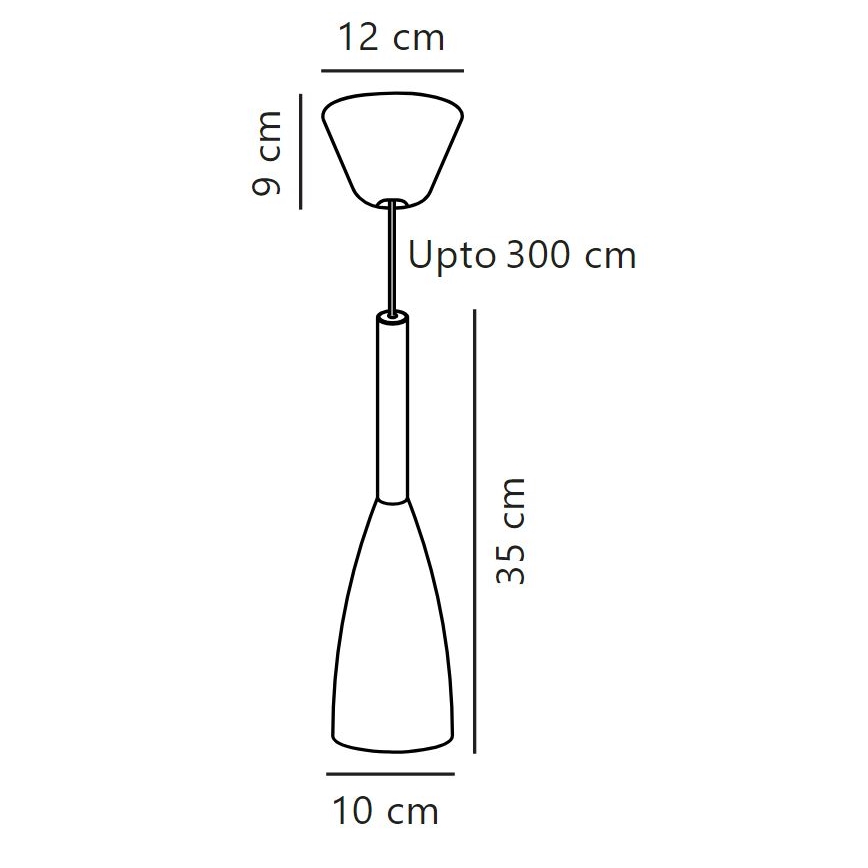 DFTP by Nordlux - Pakabinamas sietynas PURE 1xE27/40W/230V diametras 10 cm balta/graikinis riešutas