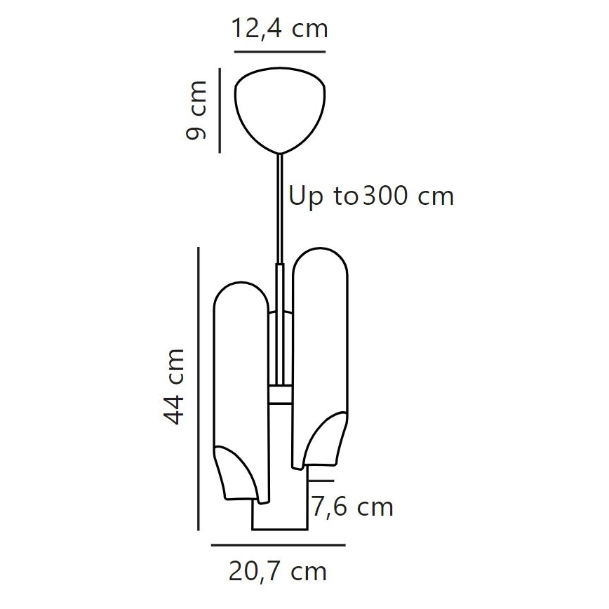 DFTP by Nordlux - Pakabinamas sietynas ROCHELLE 3xGU10/15W/230V