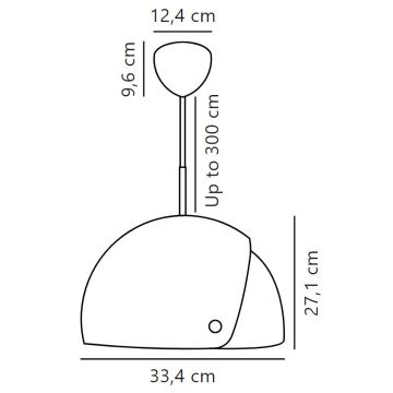 DFTP by Nordlux - Pakabinamas sietynas su reguliuojamu gaubtu ALIGN 1xE27/15W/230V balta