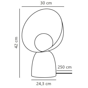 DFTP by Nordlux - Stalinis šviestuvas HELLO 1xE14/25W/230V juoda