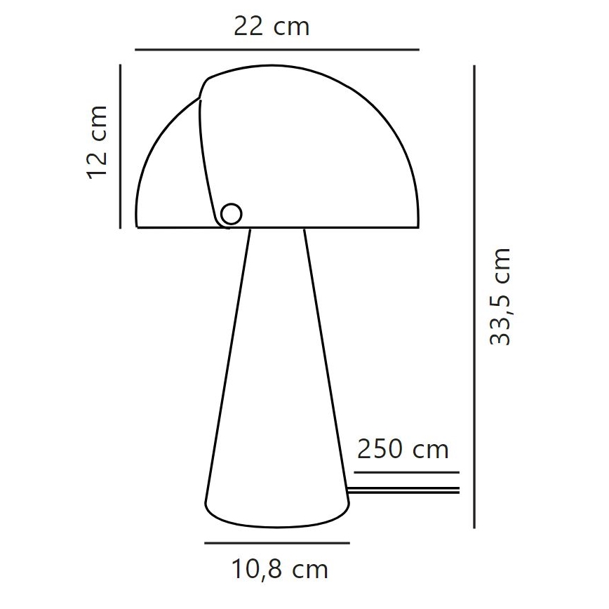 DFTP by Nordlux - Stalinis šviestuvas su reguliuojamu gaubtu ALIGN 1xE27/25W/230V balta