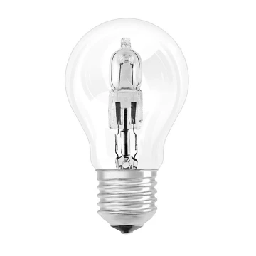 Didelio našumo halogeninė elektros lemputė E27/53W/230V permatoma
