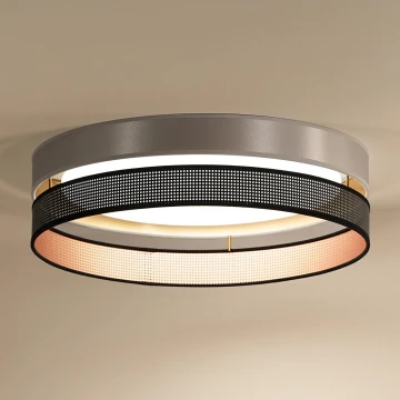 Duolla - LED lubinis šviestuvas ROLLER DUO SHINY LED/24W/230V sidabras/juoda