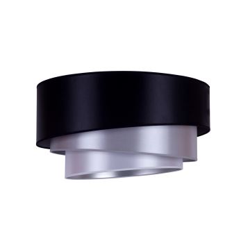 Duolla - Lubinis šviestuvas TRIO 1xE27/15W/230V d. 45 cm juodas/sidabrinis