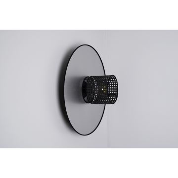 Duolla - Sieninis šviestuvas TOKYO RATTAN 1xE27/15W/230V sidabras/juoda