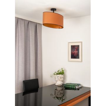 Duolla - Tvirtinamas sietynas OVAL VEGAN 1xE27/15W/230V ruda