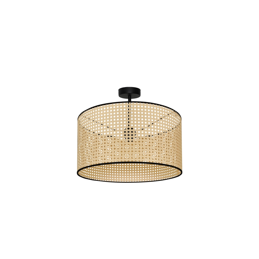 Duolla - Tvirtinamas sietynas ROLLER RATTAN 1xE27/15W/230V smėlio spalva/juoda